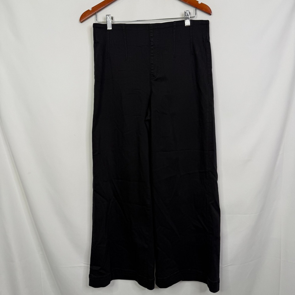 Cosmic Blue Love Noelle High Rise Wide Leg Pants Black Size 29 NWT - Picture 9 of 9